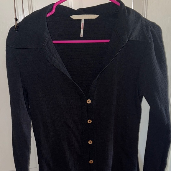 Free People| ‘Sunday Dreaming’ Button Front Mini Dress - Picture 6 of 9